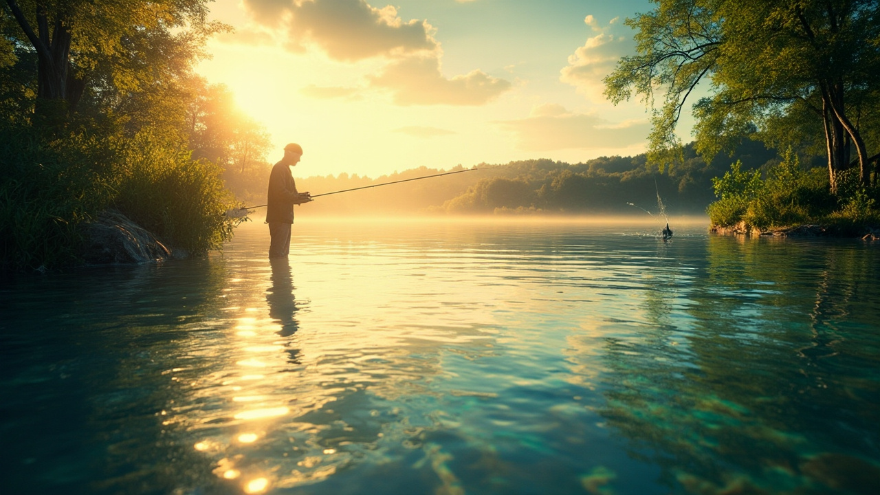 Lac pour Pecher La Carpe: Authentique de l'aventure unie